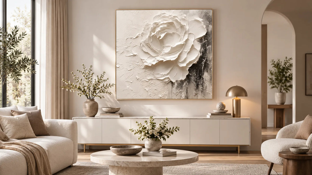 How to Choose White Wall Art for White Walls