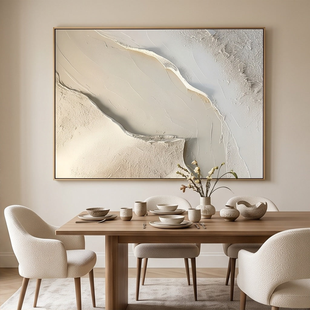 Textured Neutral Abstract Wall Art #TO022