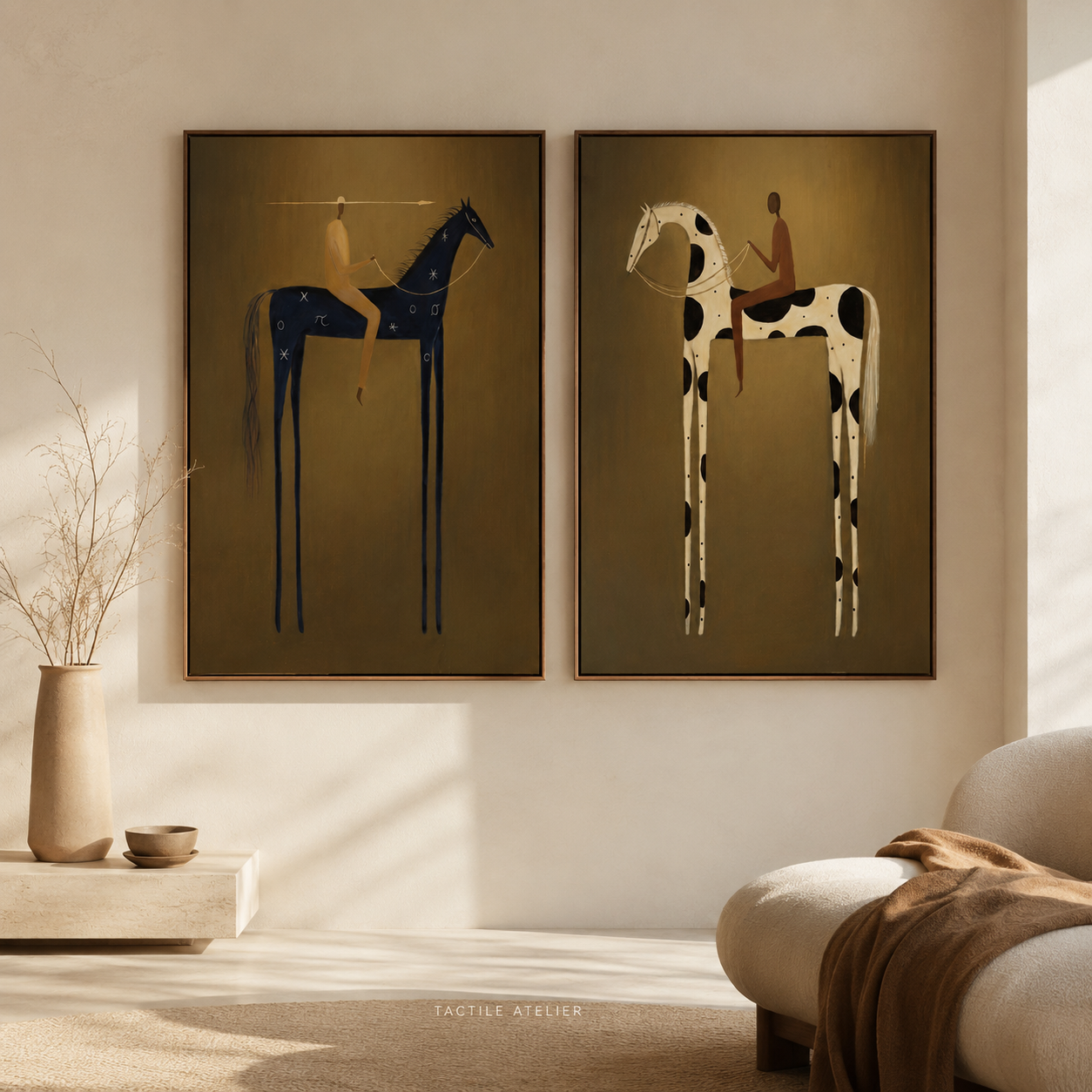 Surreal Figurative Horse Wall Art #MC119