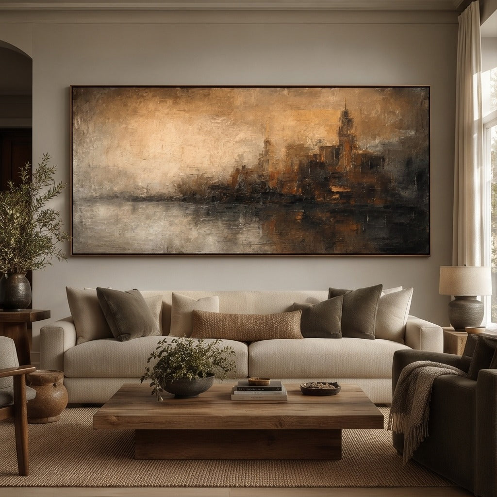 Abstract Cityscape Wall Art #TO895