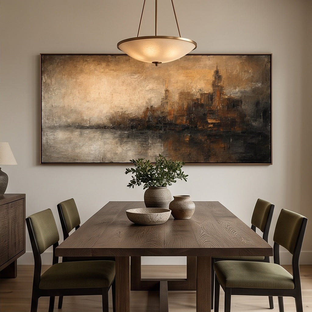 Abstract Cityscape Wall Art #TO895