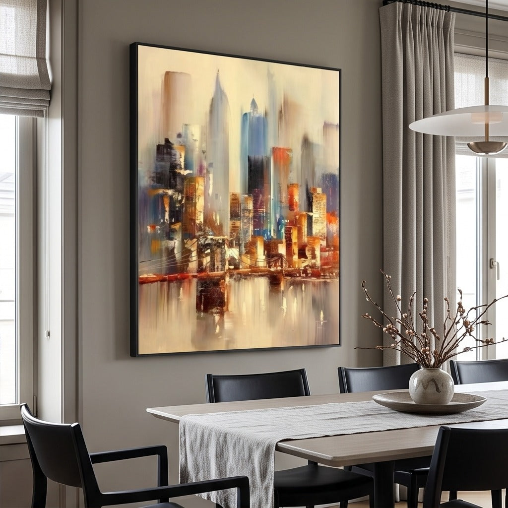 Abstract Cityscape Wall Art #TO156