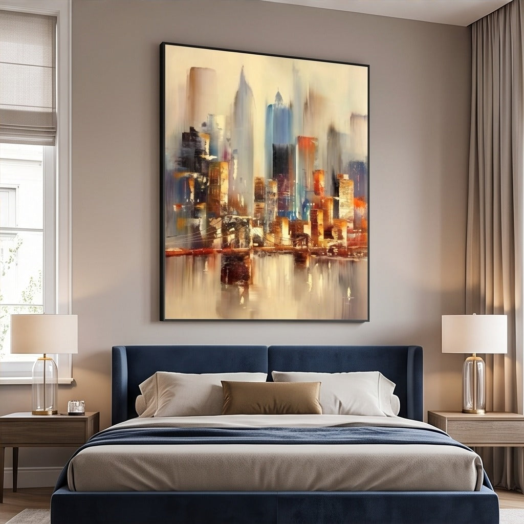 Abstract Cityscape Wall Art #TO156