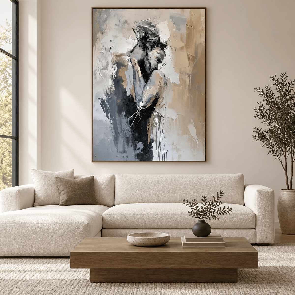 Abstract Figurative Couple Wall Art #TO195