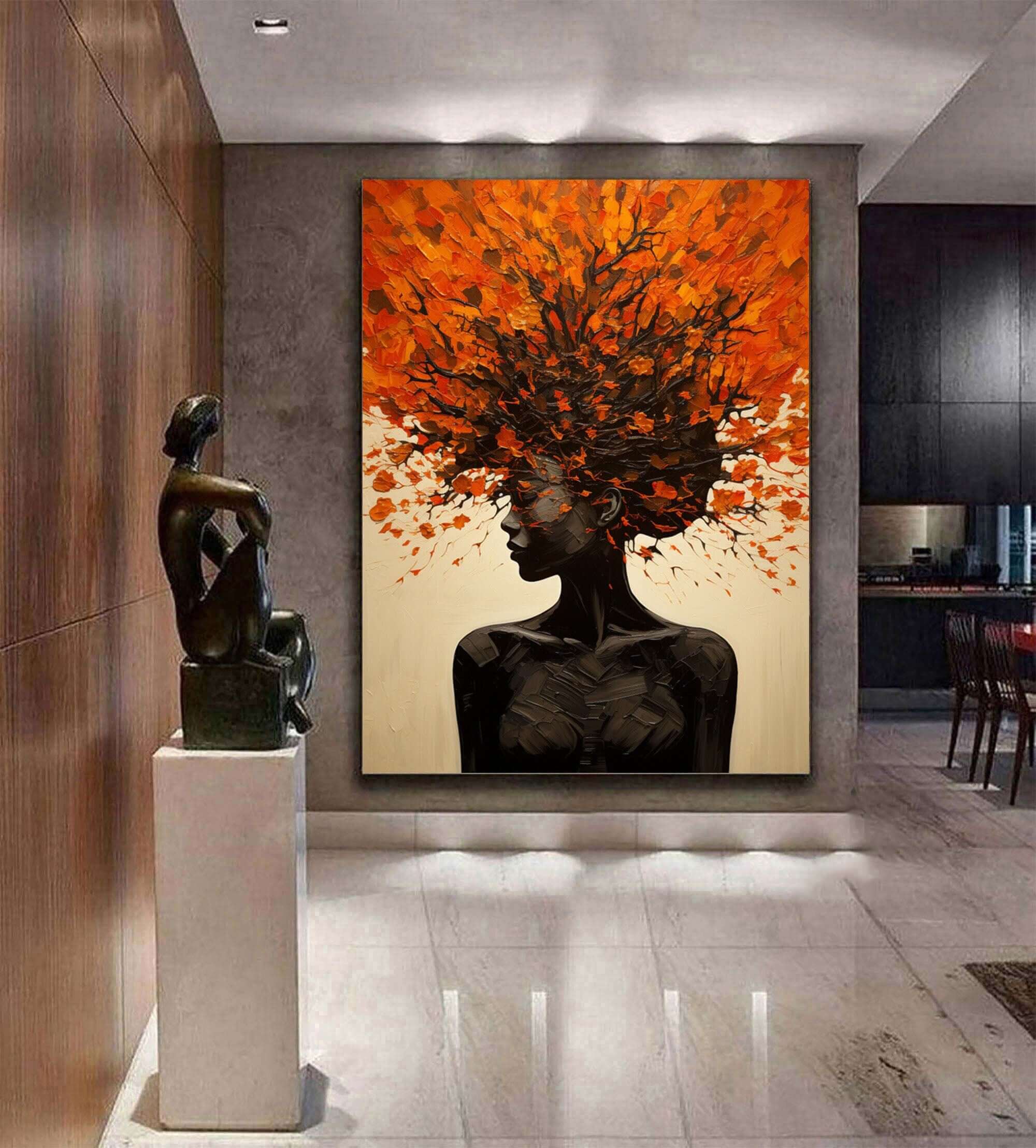 Textured Figurative Abstract Wall Art #MT815