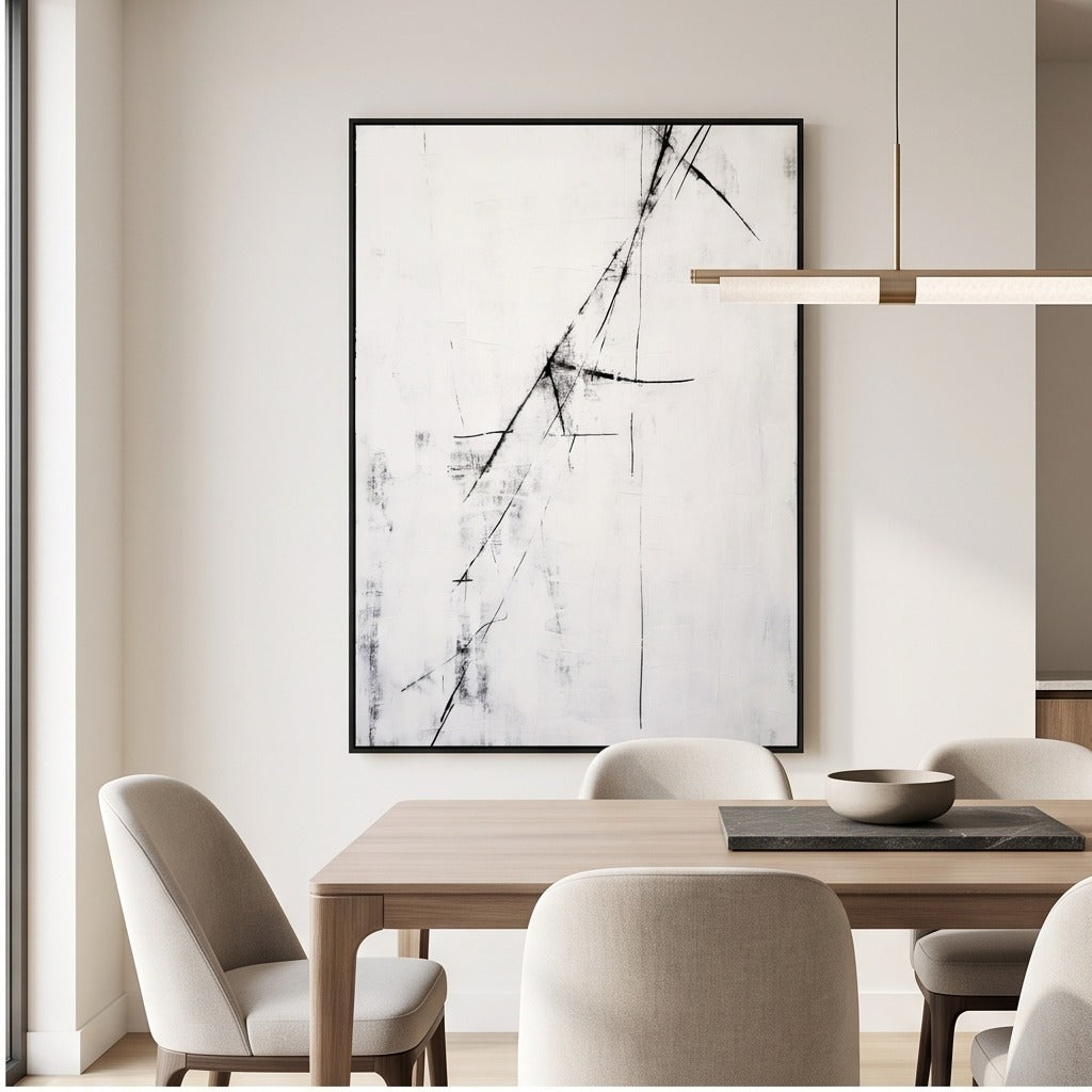 Black & White Abstract Wall Art#TO021
