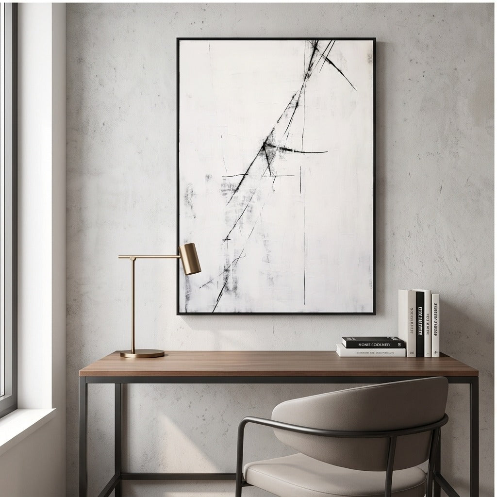 Black & White Abstract Wall Art#TO021