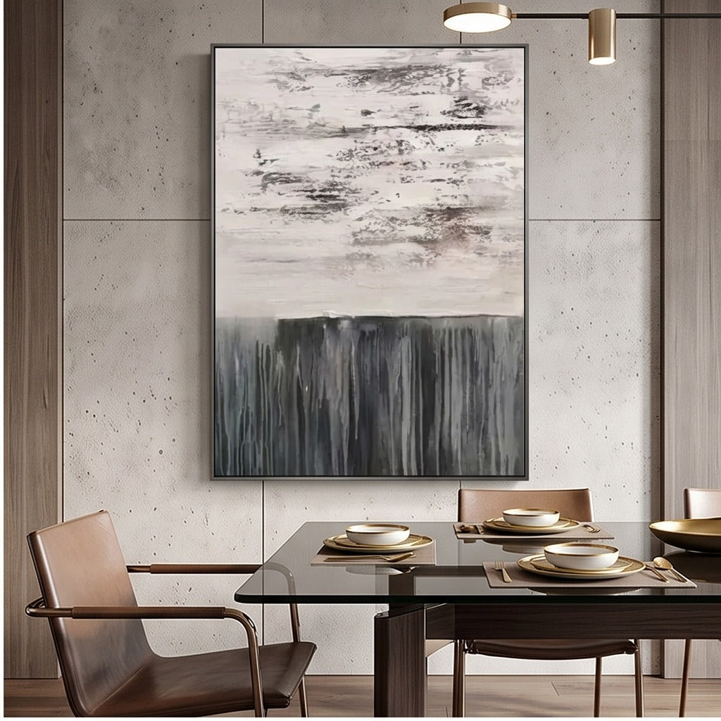 Black and White Abstract Wall Art #TO137