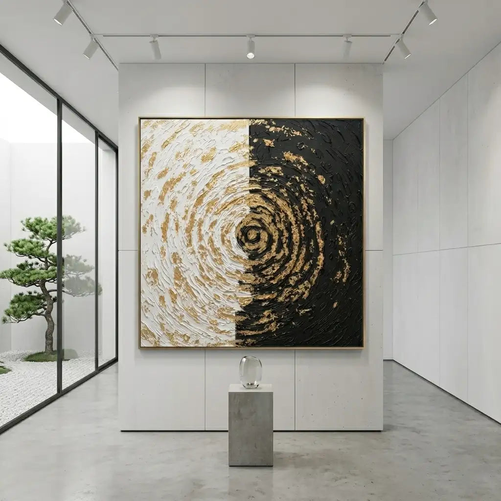Black & White Abstract Wall Art #TA210