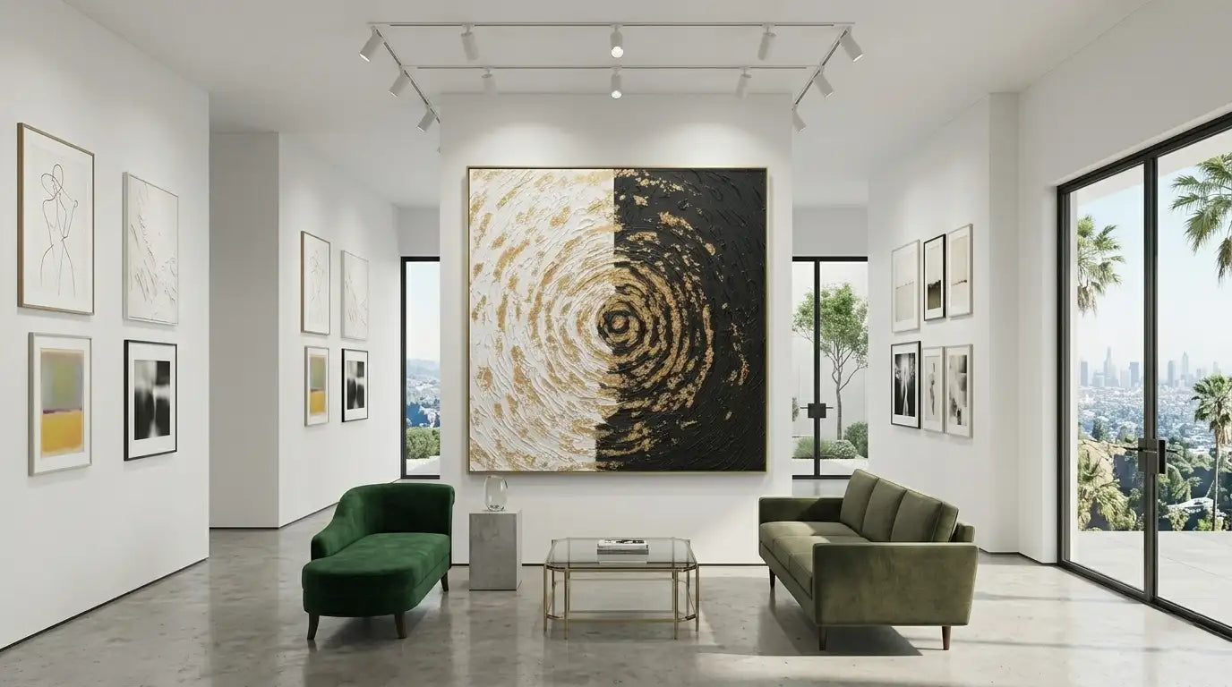 Black & White Abstract Wall Art #TA210