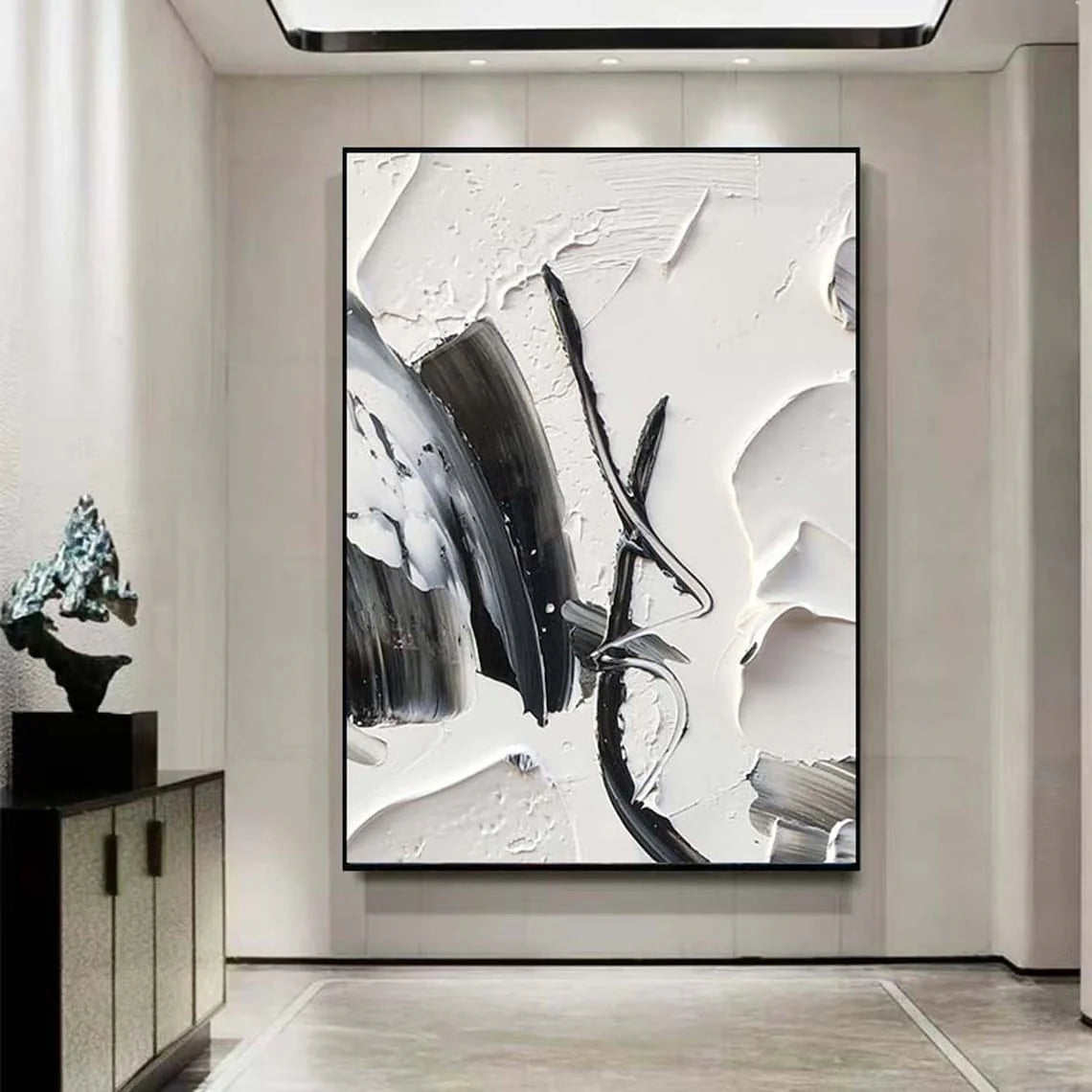 Black & White Abstract Wall Art #MT342