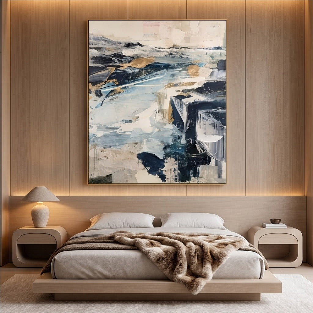 Blue Abstract Wall Art #TO106