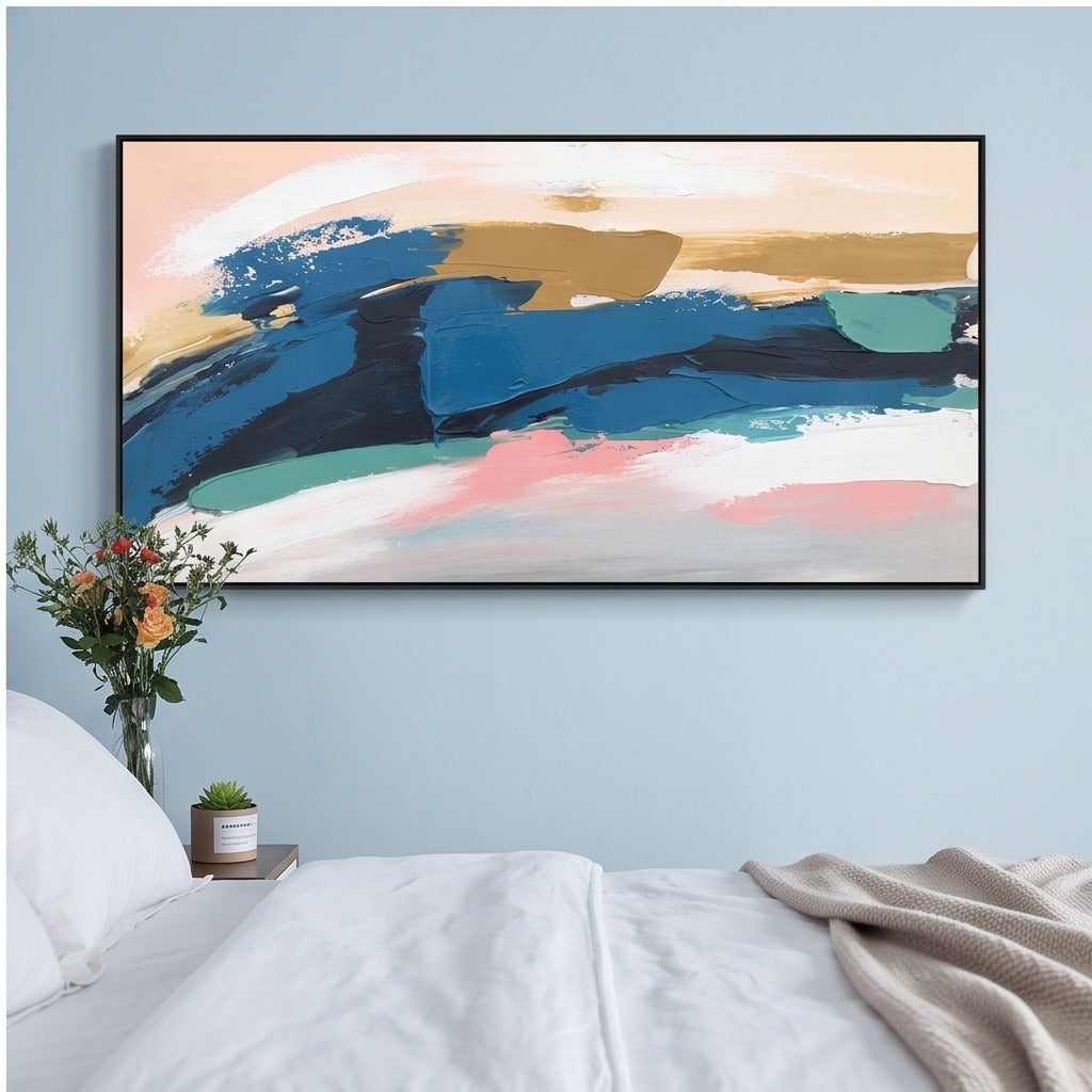 Blue Abstract Wall Art #TO033