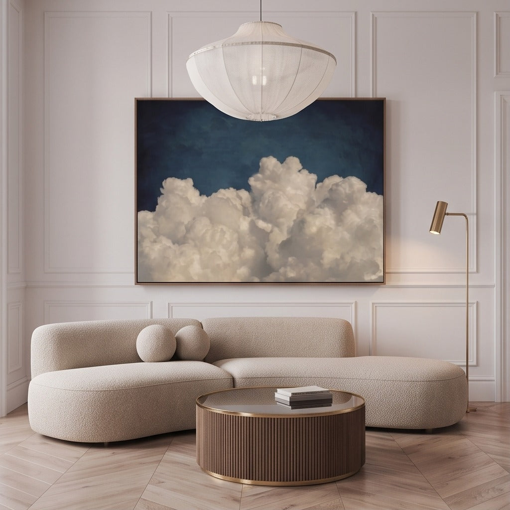 Blue Sky Cloud Wall Art #TO207