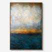 Blue Abstract Landscape Wall Art #MT034