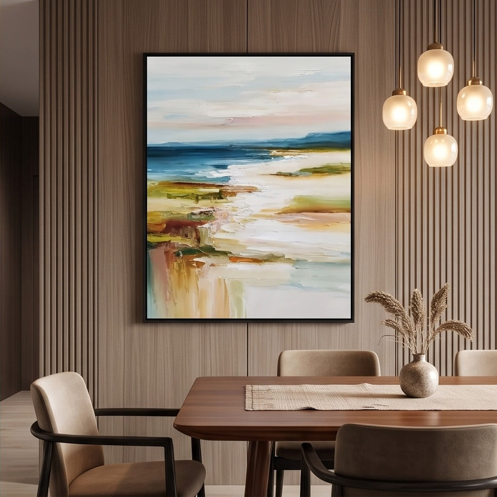 Coastal Abstract Landscape Wall Art #TO184