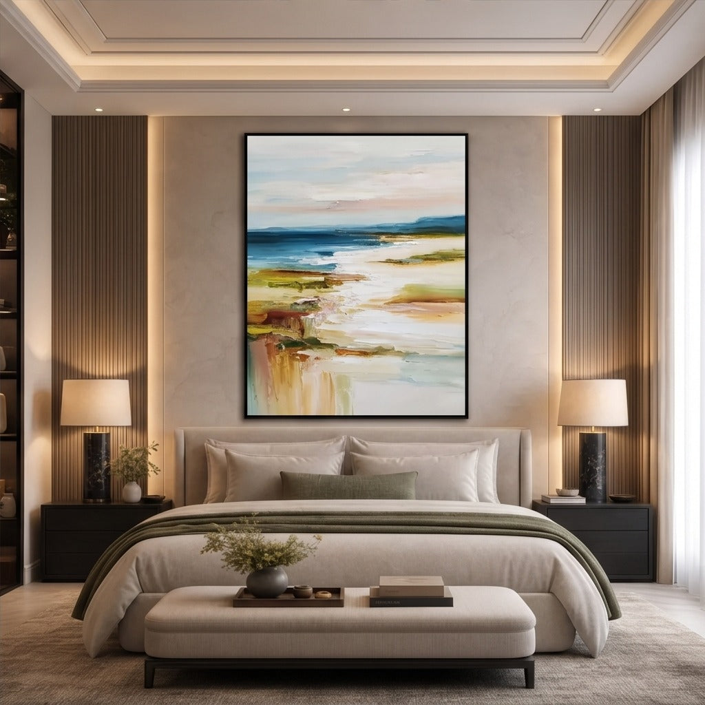 Coastal Abstract Landscape Wall Art #TO184