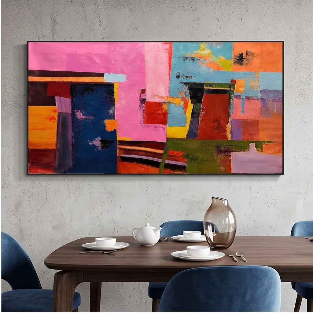 Colorful Geometric Abstract Wall Art #TO259