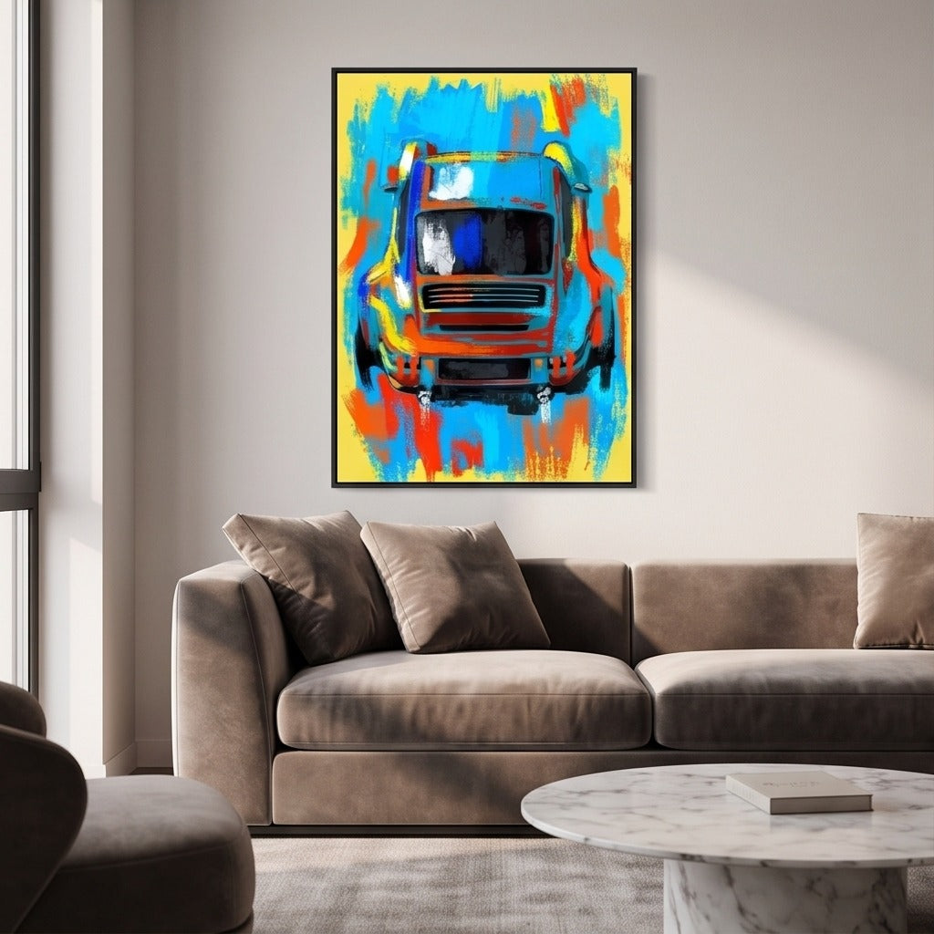 Colorful Abstract Car Wall Art #TO206