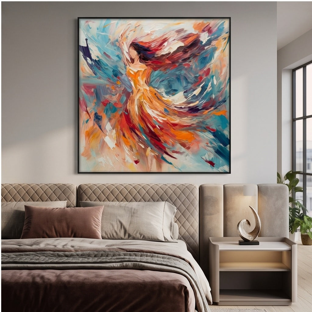 Colorful Abstract Figure Wall Art #TO105