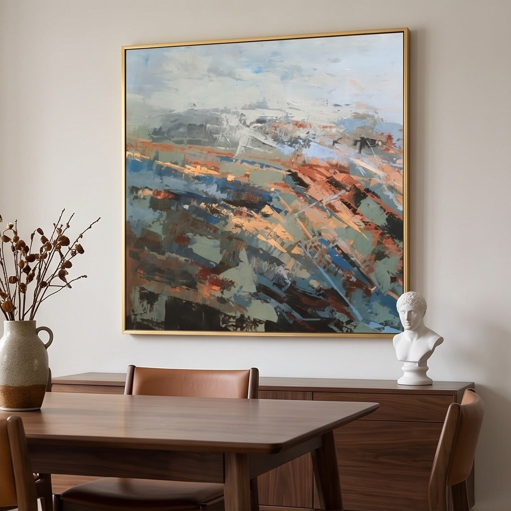 Colorful Abstract Landscape Wall Art #TO011