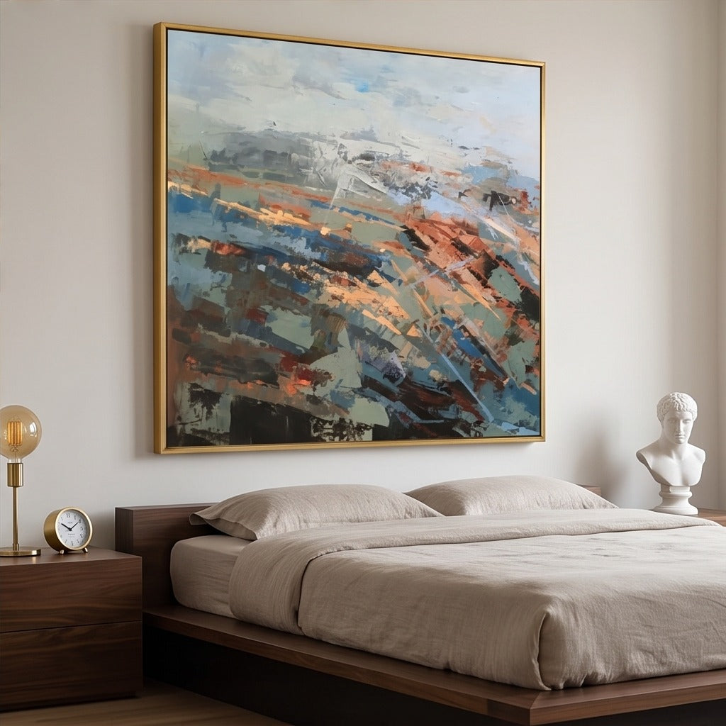 Colorful Abstract Landscape Wall Art #TO011