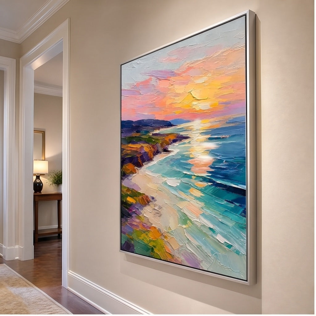 Colorful Coastal Landscape Wall Art #TO877