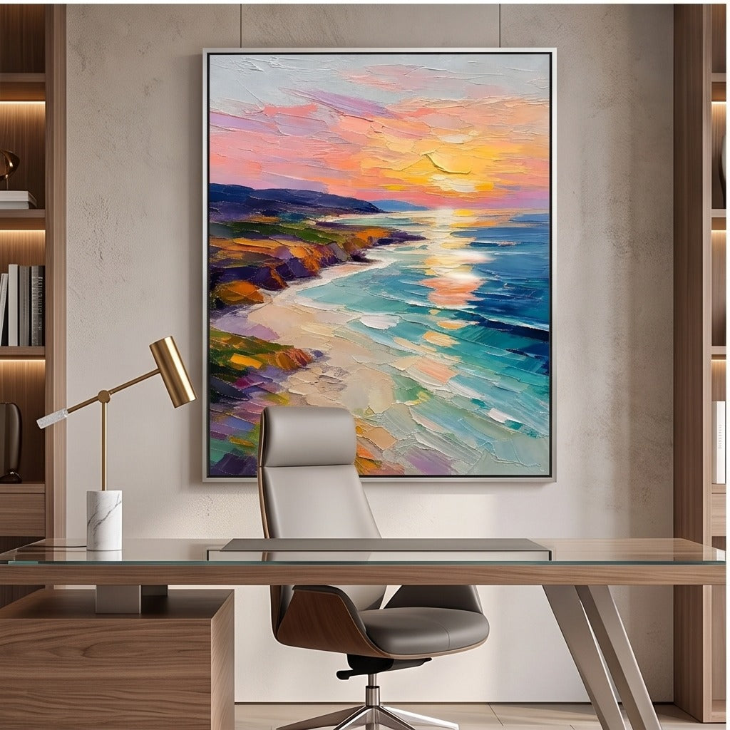 Colorful Coastal Landscape Wall Art #TO877