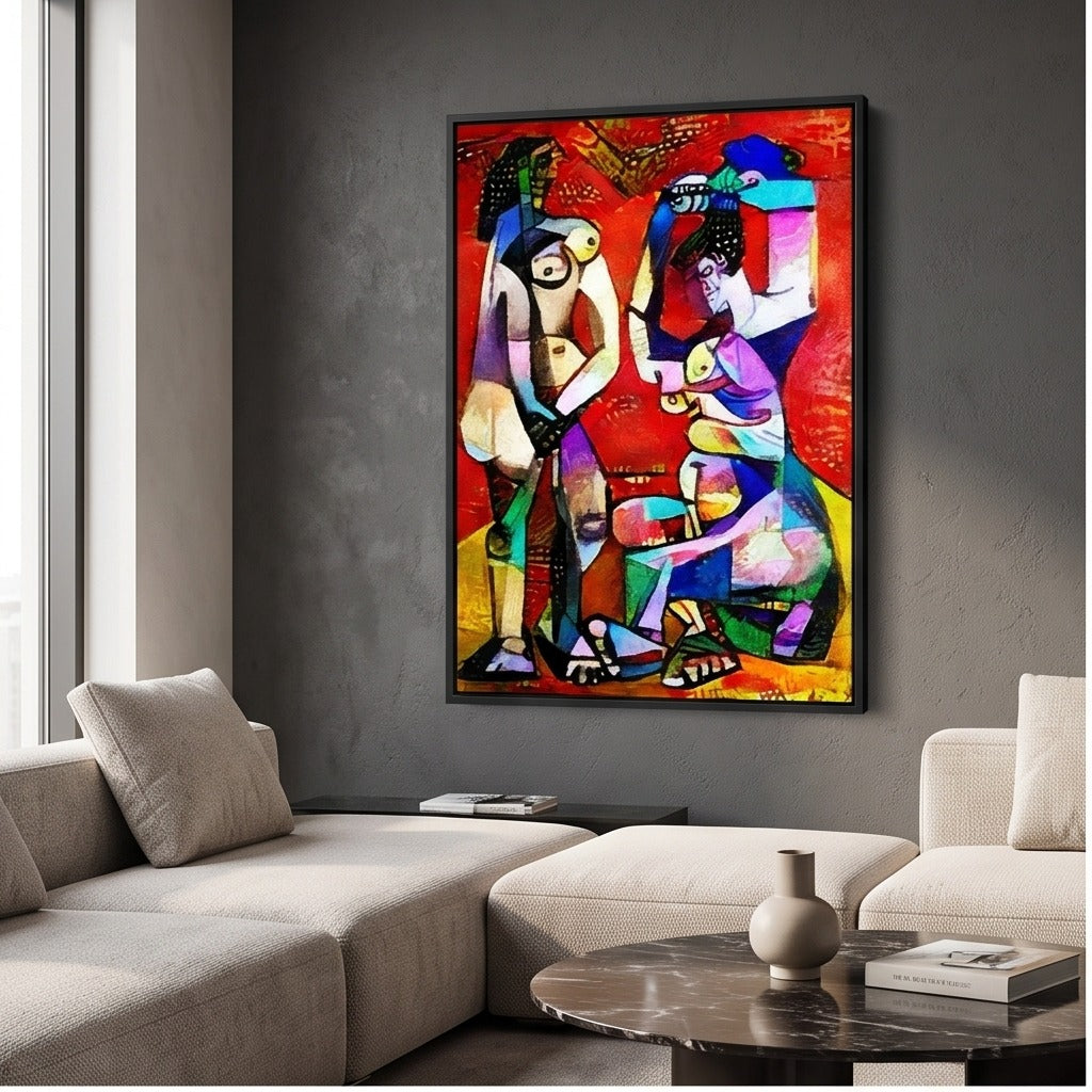 Colorful Cubist Figurative Wall Art #TO103