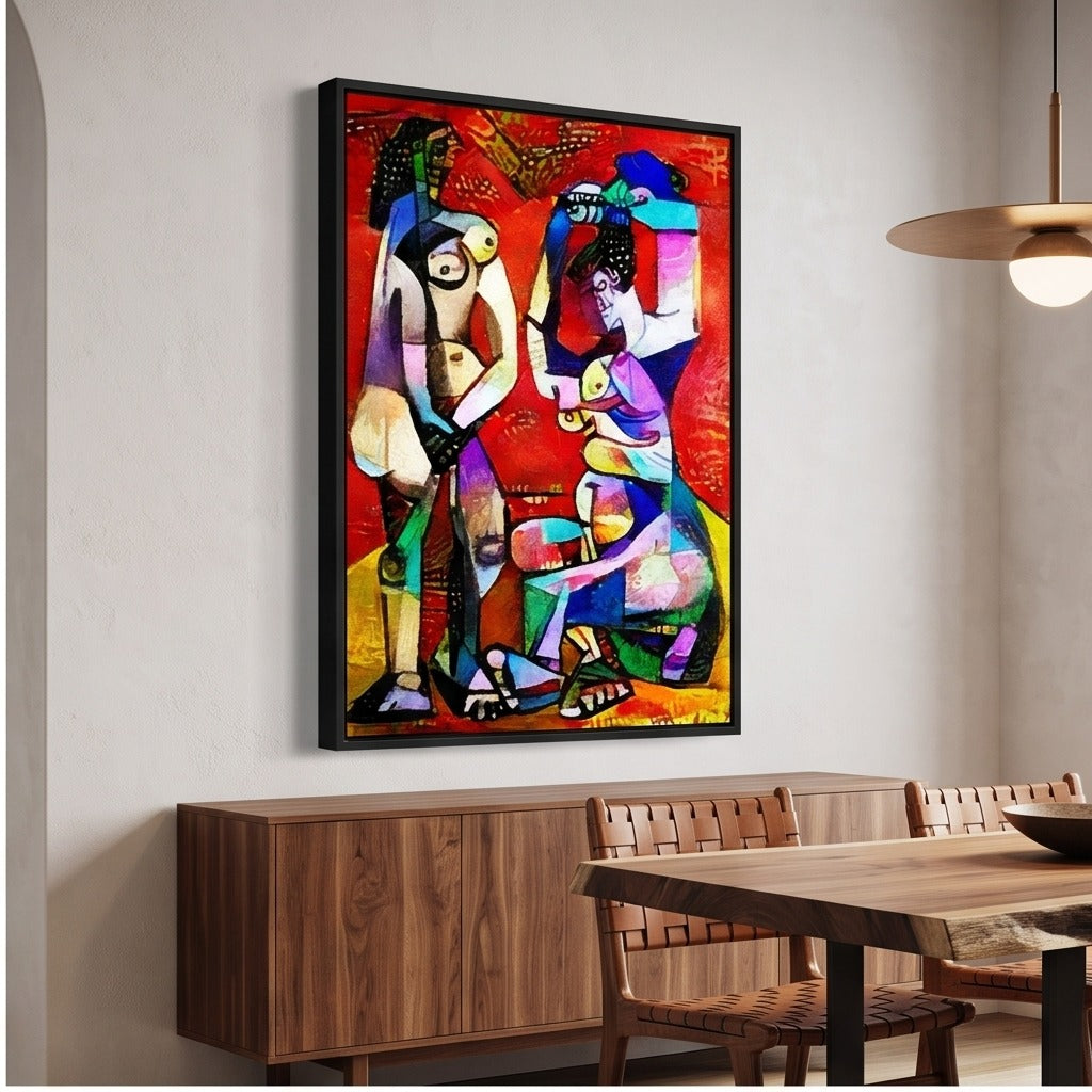 Colorful Cubist Figurative Wall Art #TO103