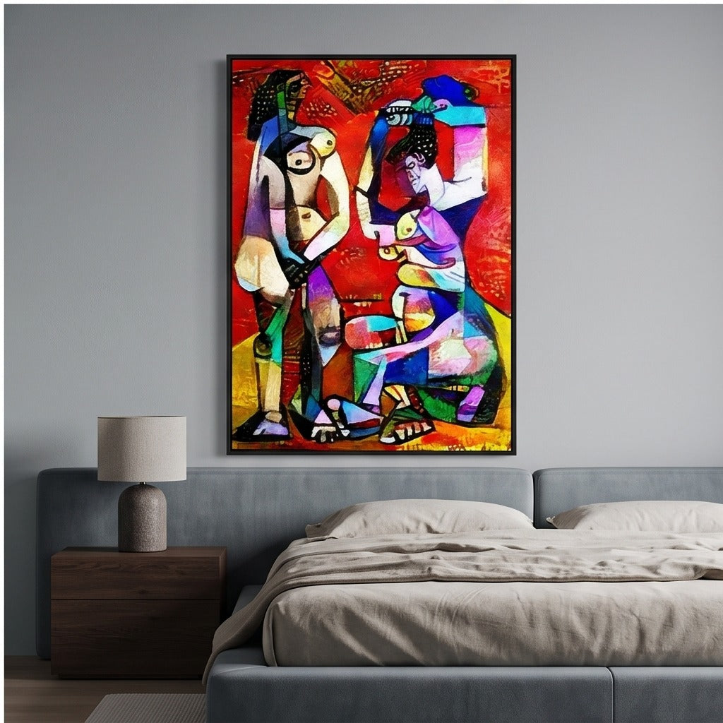 Colorful Cubist Figurative Wall Art #TO103