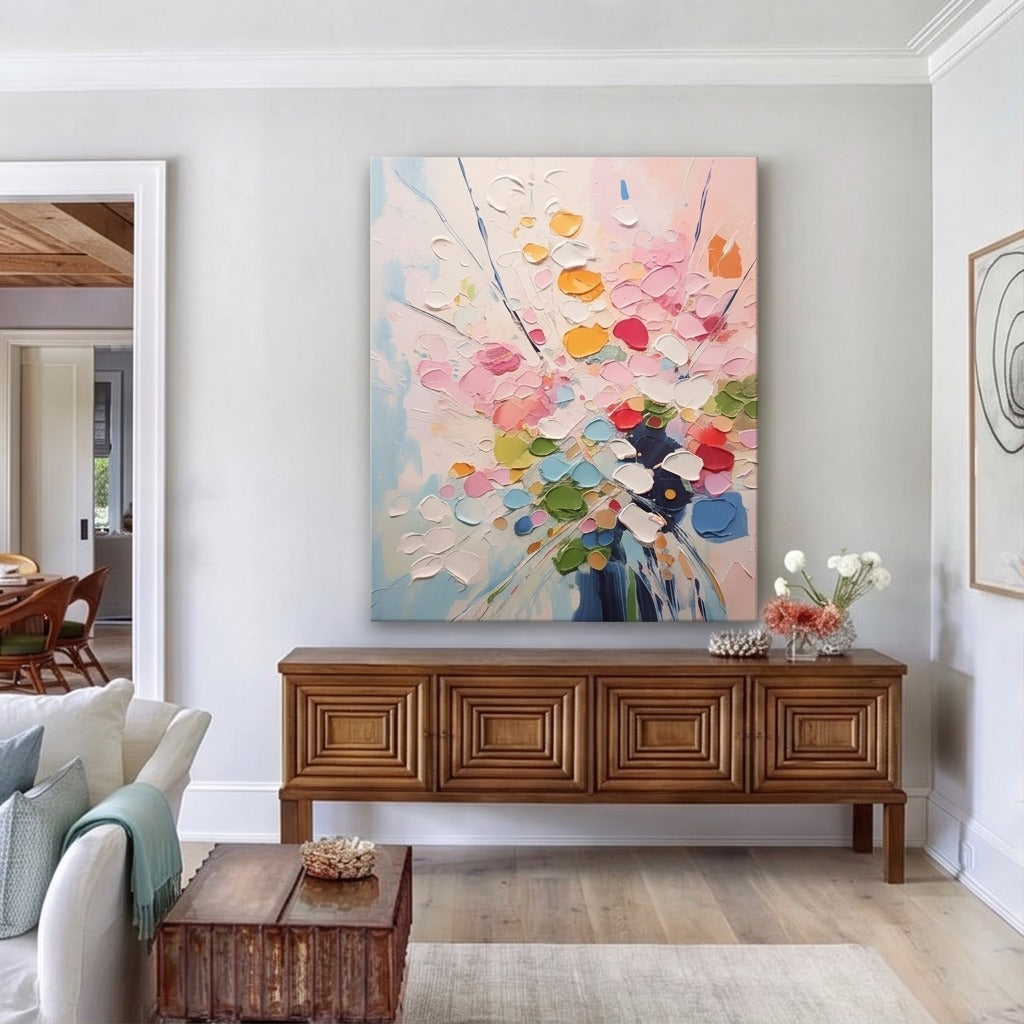 Colorful Floral Abstract Wall Art #TO016