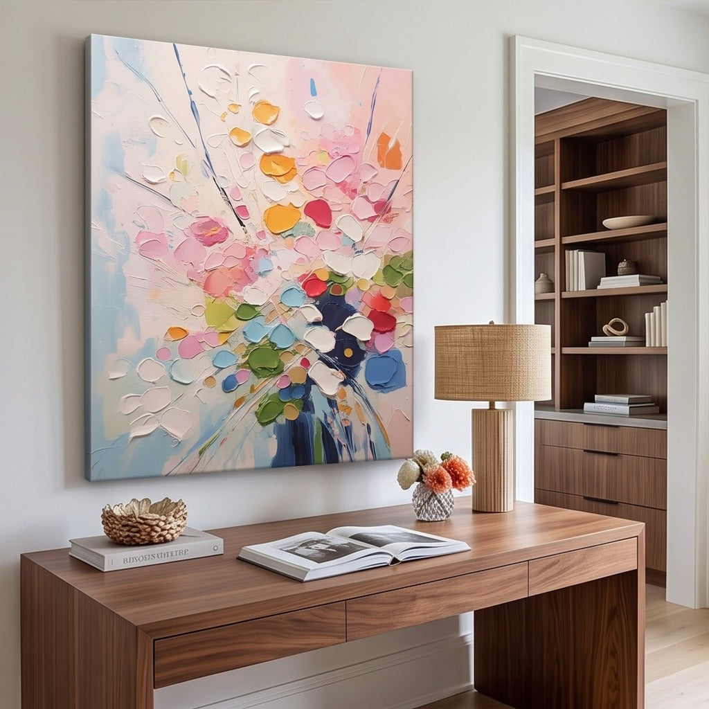 Colorful Floral Abstract Wall Art #TO016