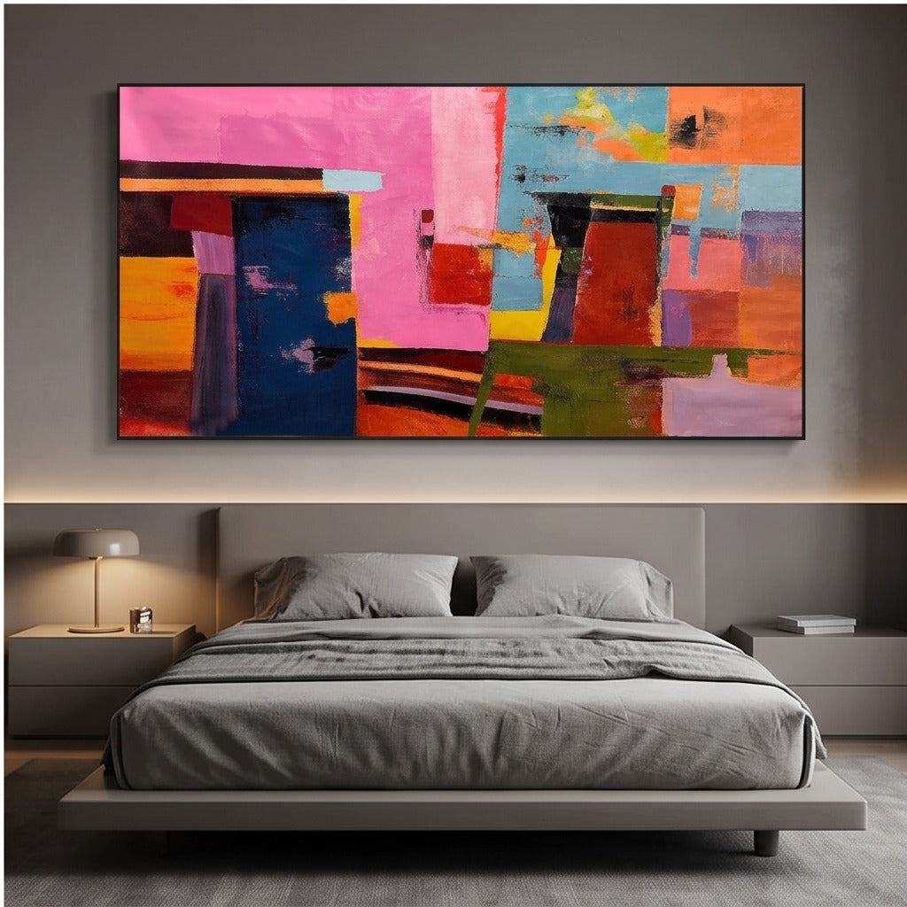 Colorful Geometric Abstract Wall Art #TO259