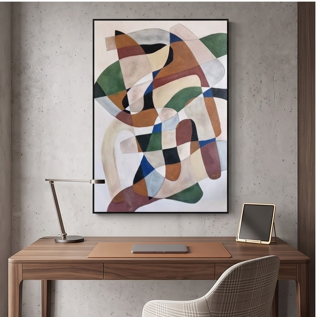 Colorful Geometric Abstract Wall Art #TO035