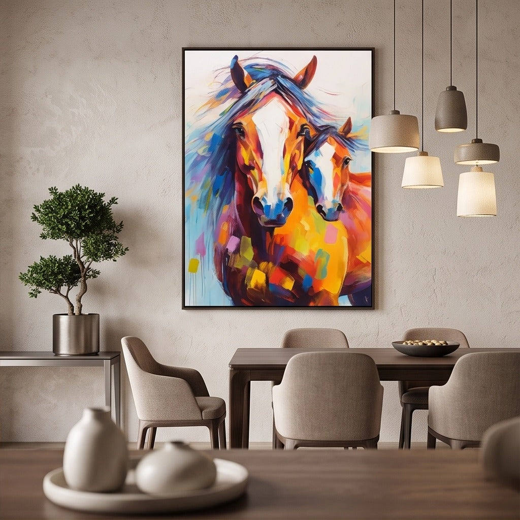 Colorful Horse Wall Art #TO885