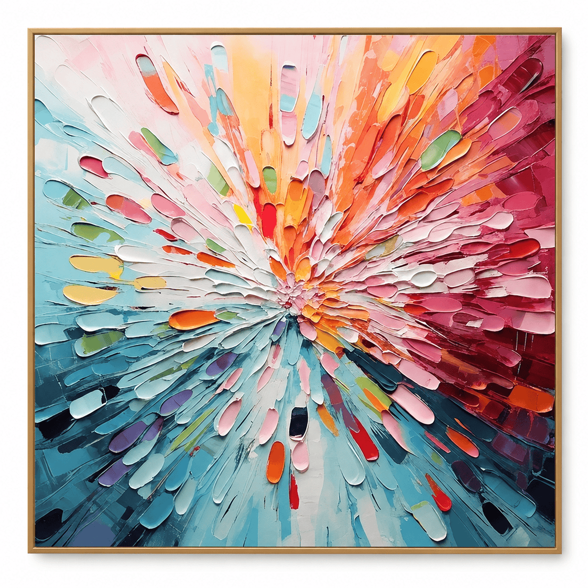Colorful Textured Abstract Wall Art #TO166