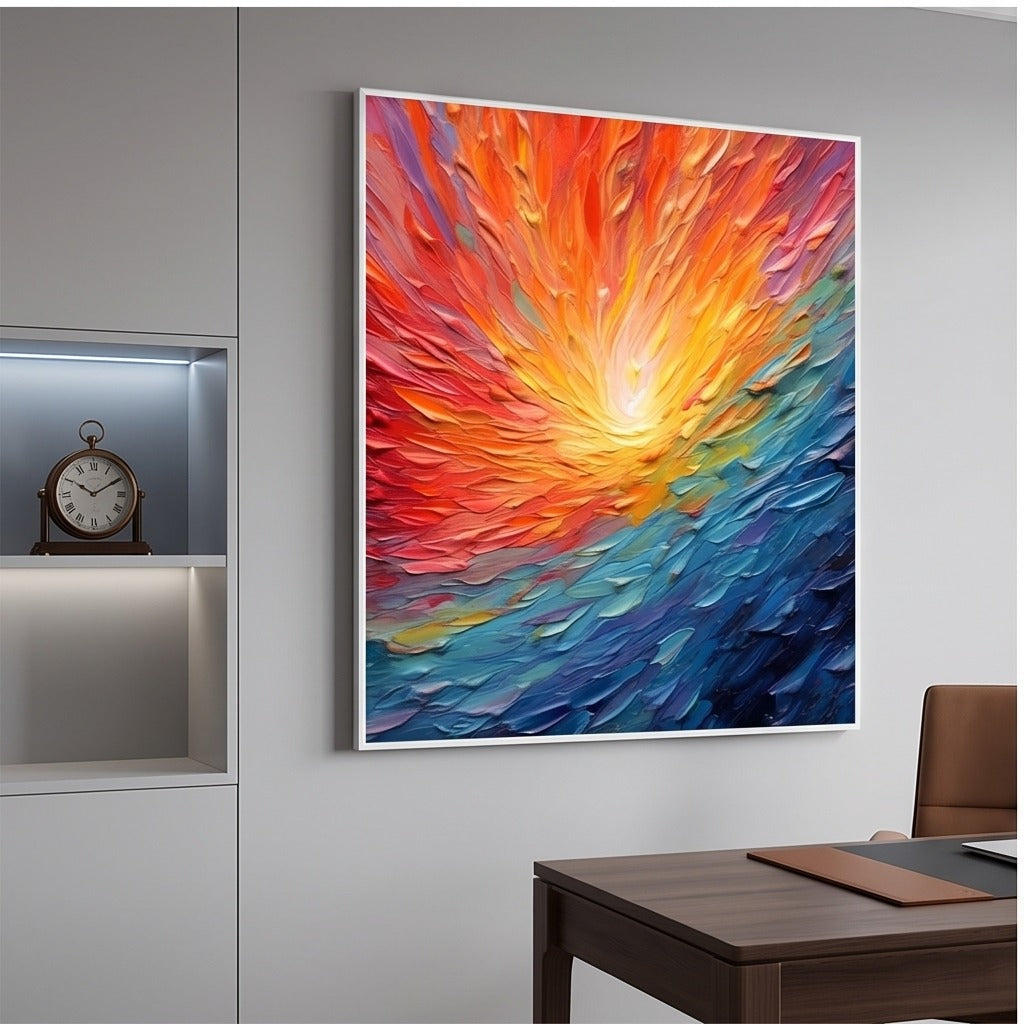 Colorful Textured Abstract Wall Art #TO154