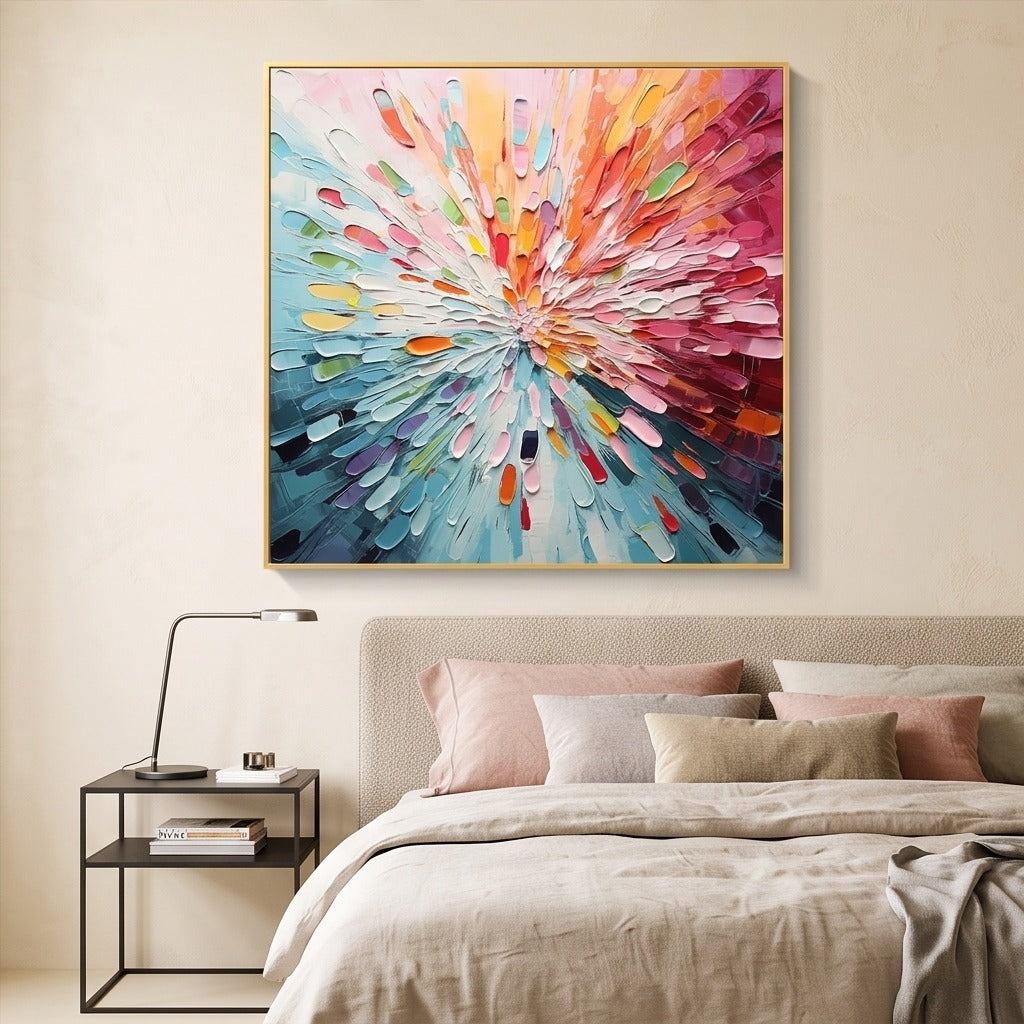 Colorful Textured Abstract Wall Art #TO166