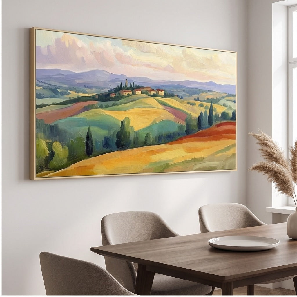 Colorful Tuscan Landscape Wall Art #TO235