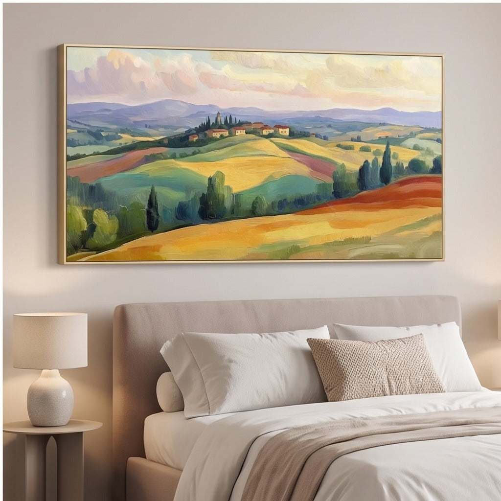 Colorful Tuscan Landscape Wall Art #TO235