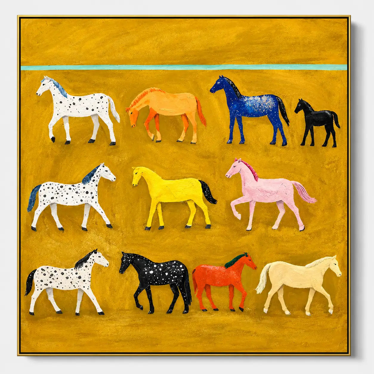 Whimsical Horse Wall Art #HW040