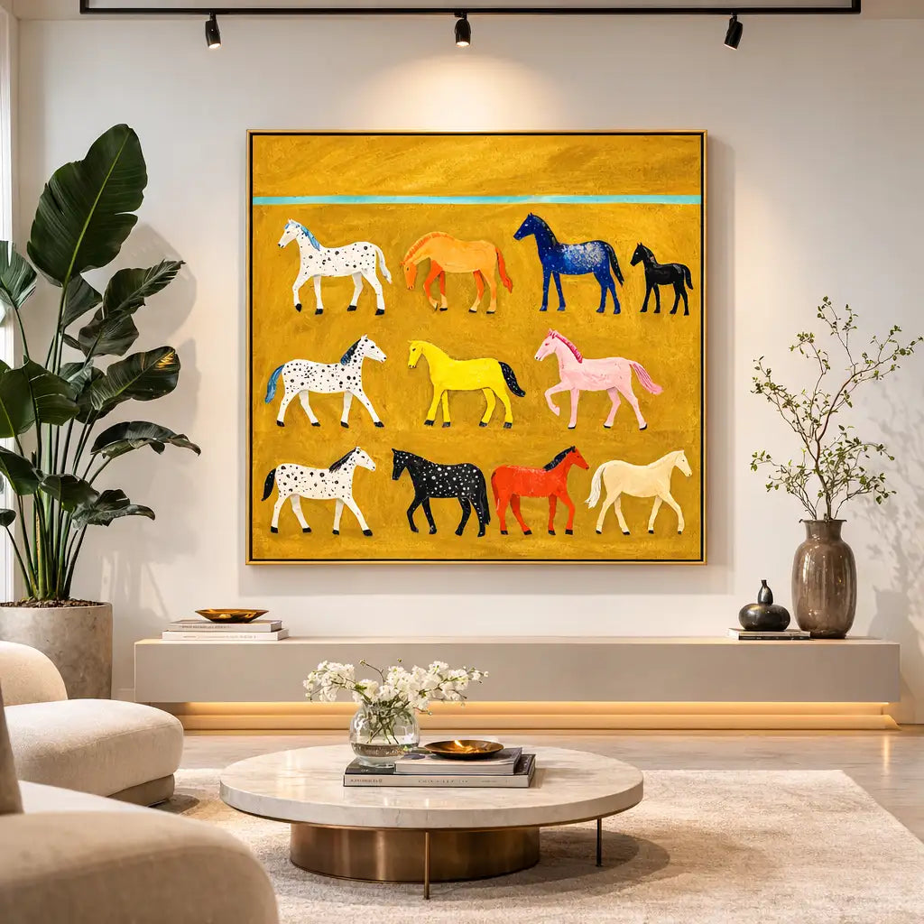 Whimsical Horse Wall Art #HW040