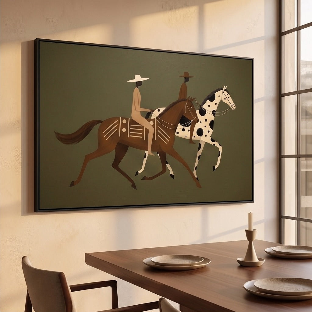 Contemporary Equestrian Wall Art #TO696