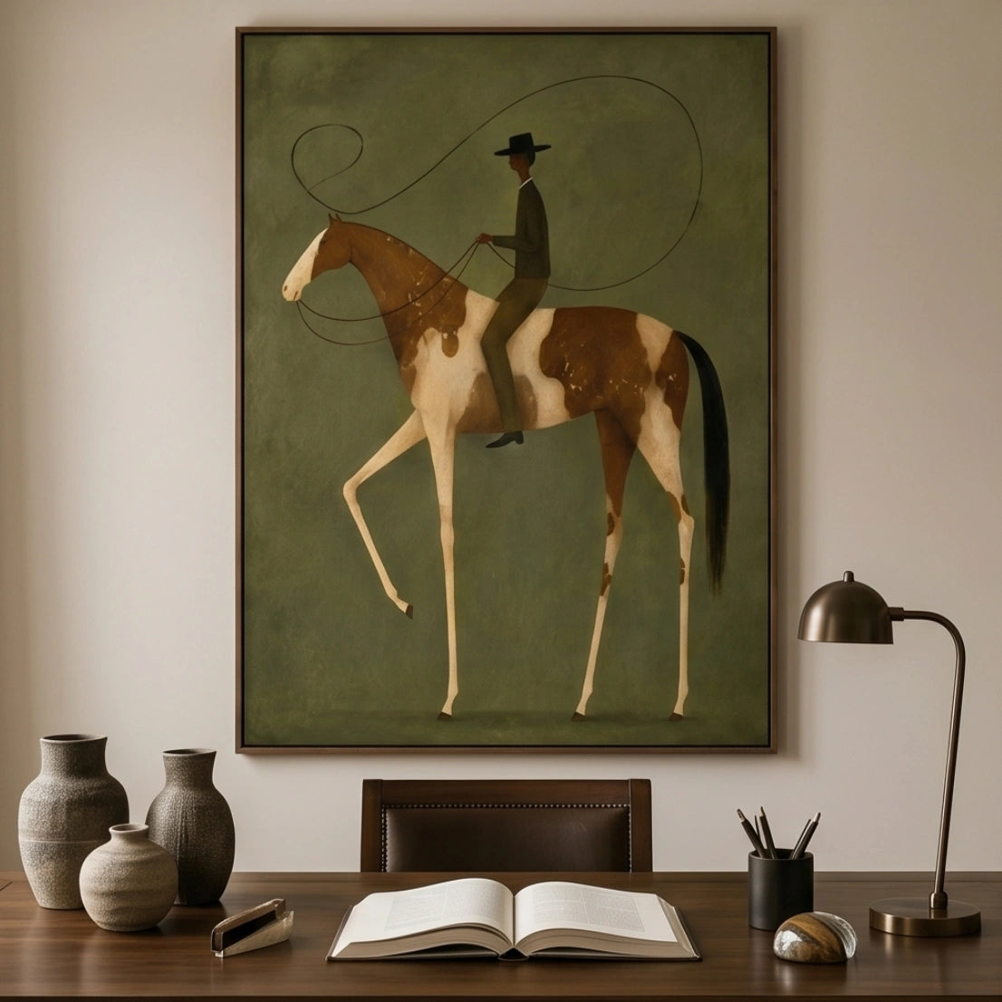 Modern Surreal Equestrian Wall Art #MT034