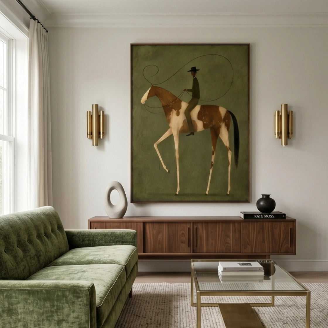 Modern Surreal Equestrian Wall Art #MT034