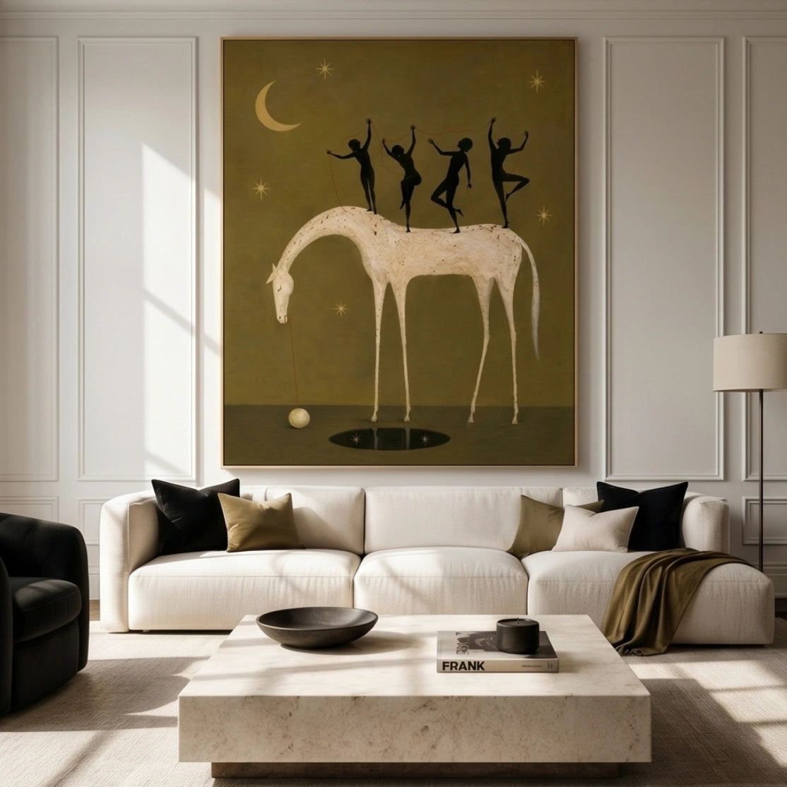 Surreal Horse & Dancers Wall Art #MT015