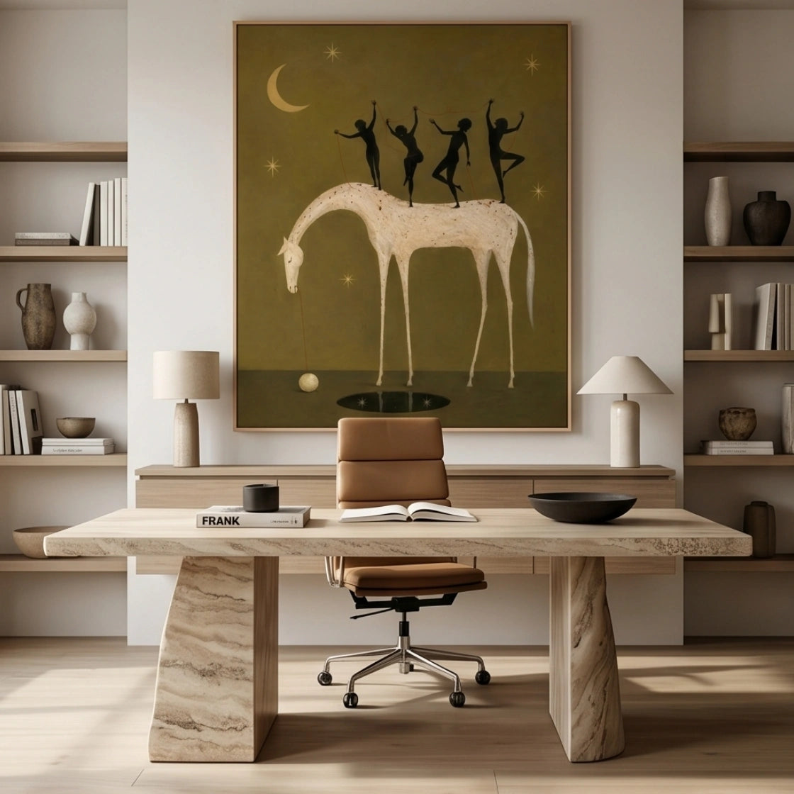 Surreal Horse & Dancers Wall Art #MT015
