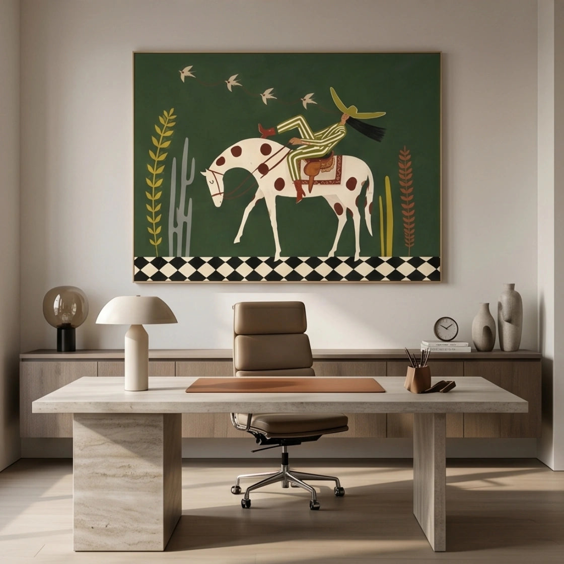 Surreal Horse Rider Wall Art #MT947