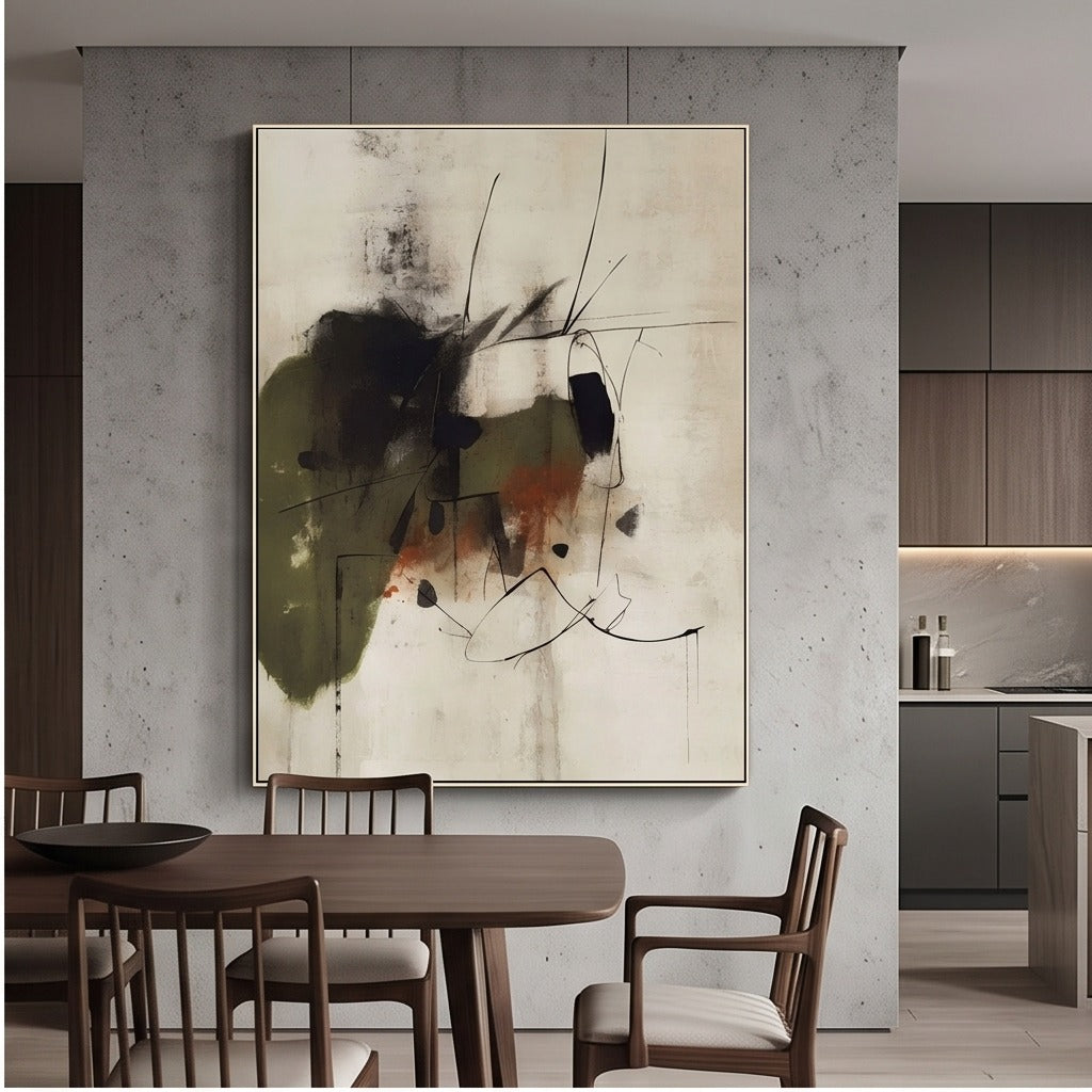 Earth Tone Abstract Wall Art #TO805